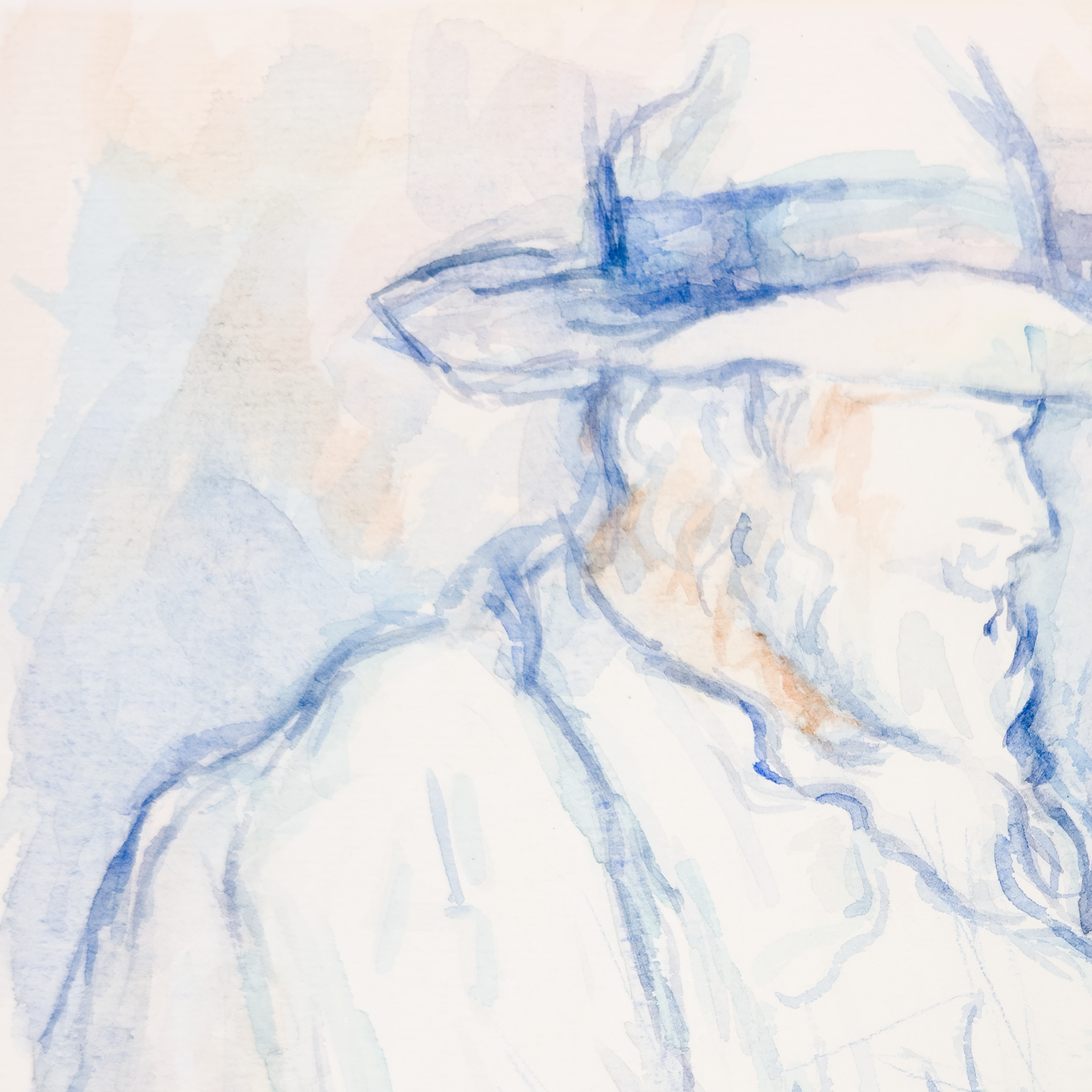 Bearded Man in Hat  - V. Morgan