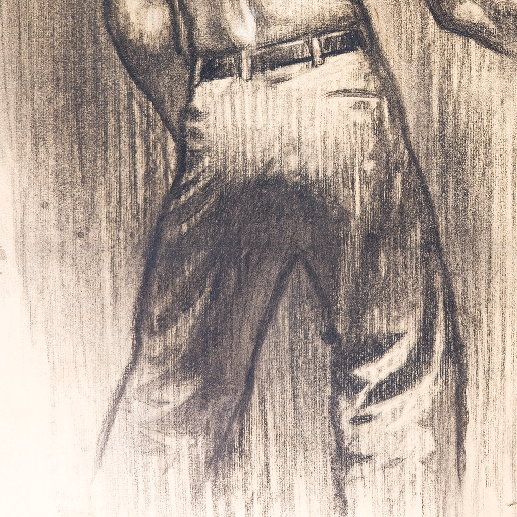 Study of Man With Bullwhip - John Garth