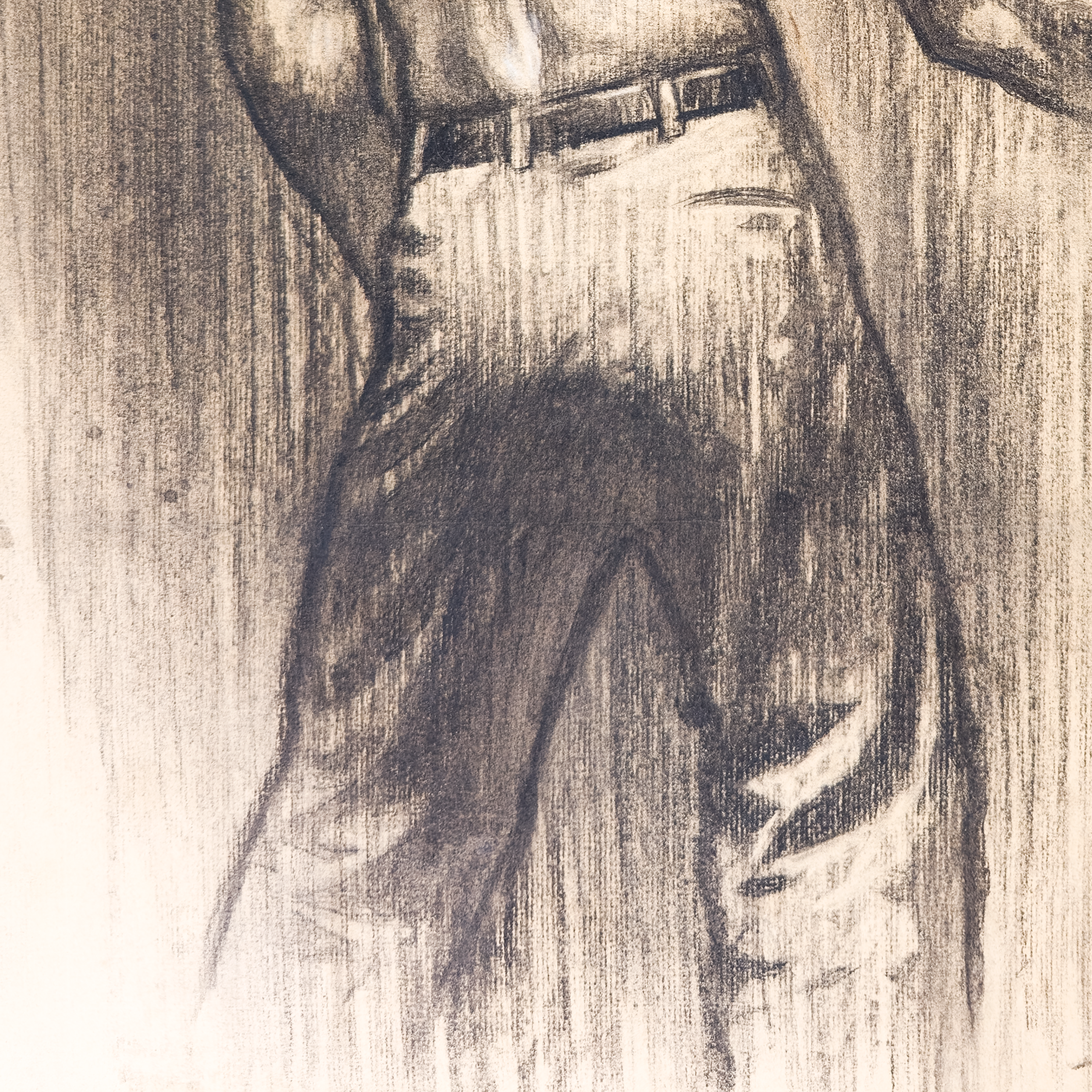 Study of Man With Bullwhip - John Garth