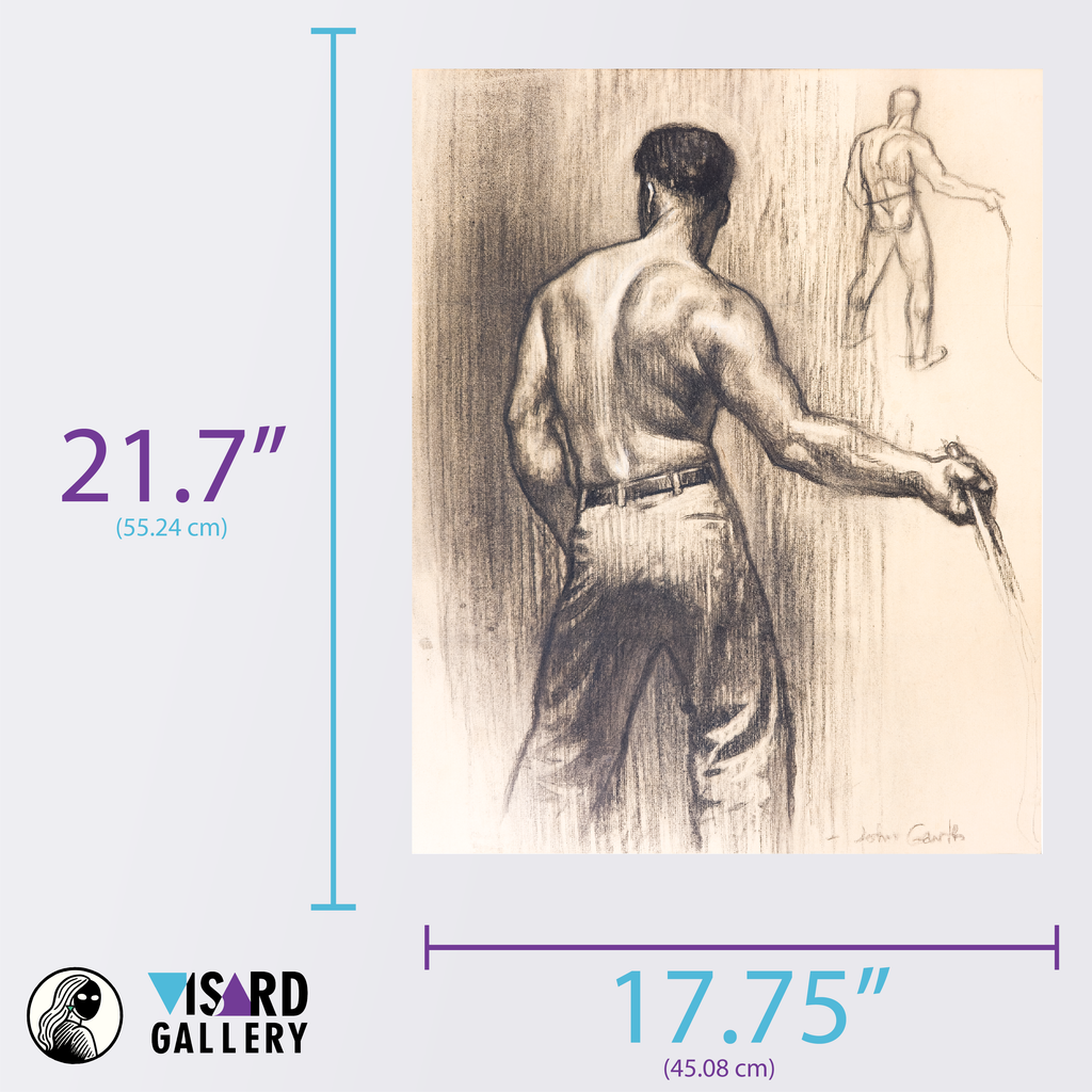 Study of Man With Bullwhip - John Garth