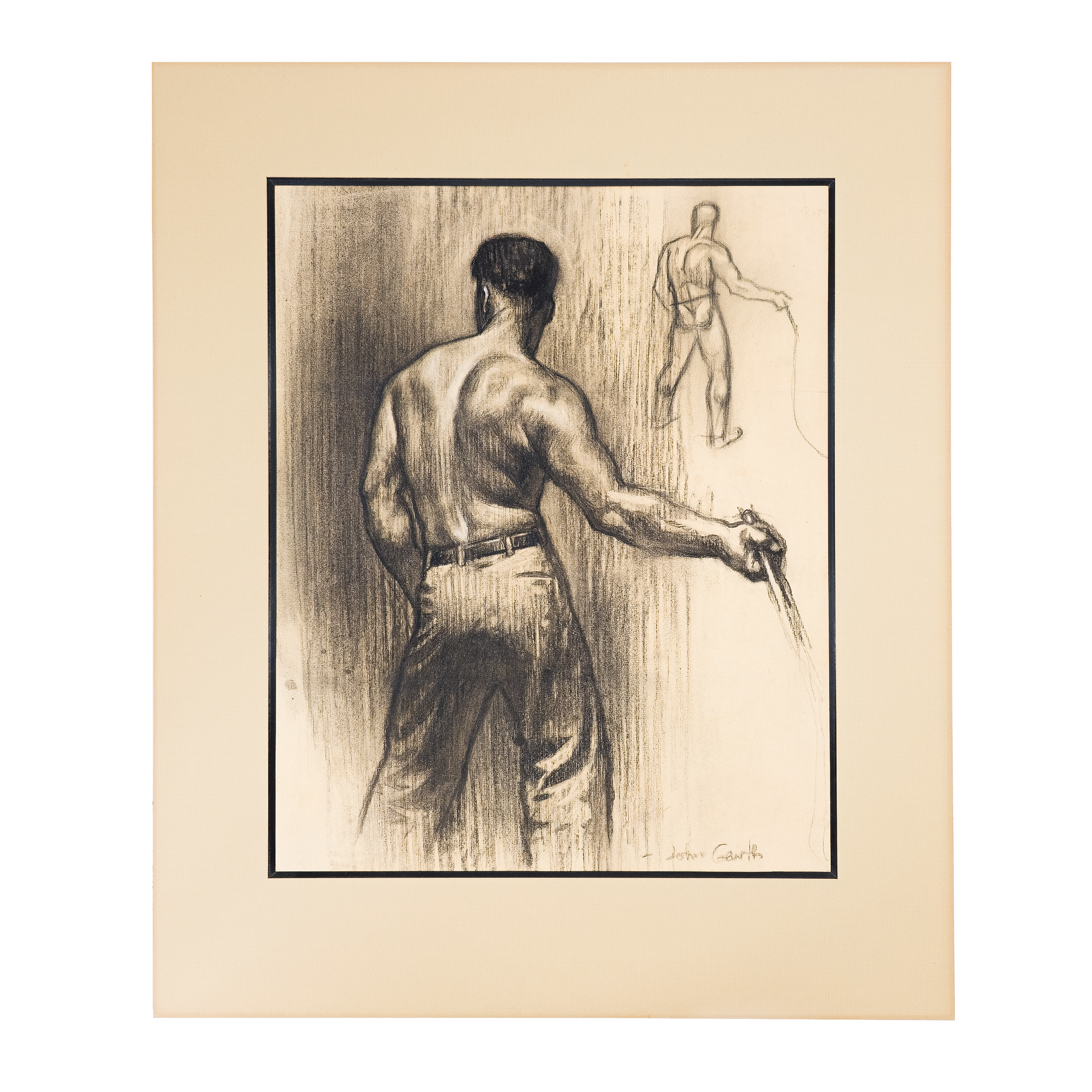 Study of Man With Bullwhip - John Garth