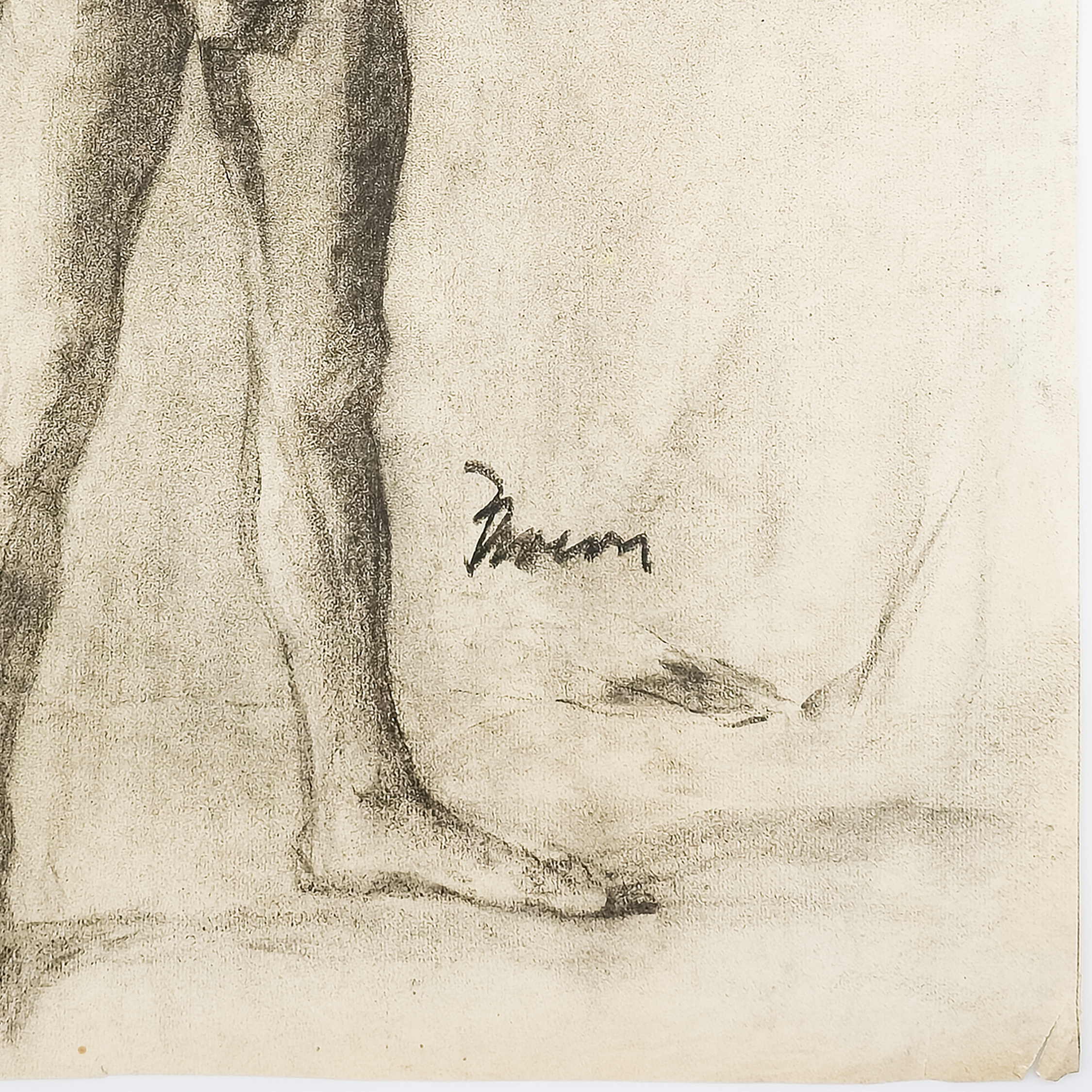 Academic Male Figure Study and Seated Male Nude - Brown 