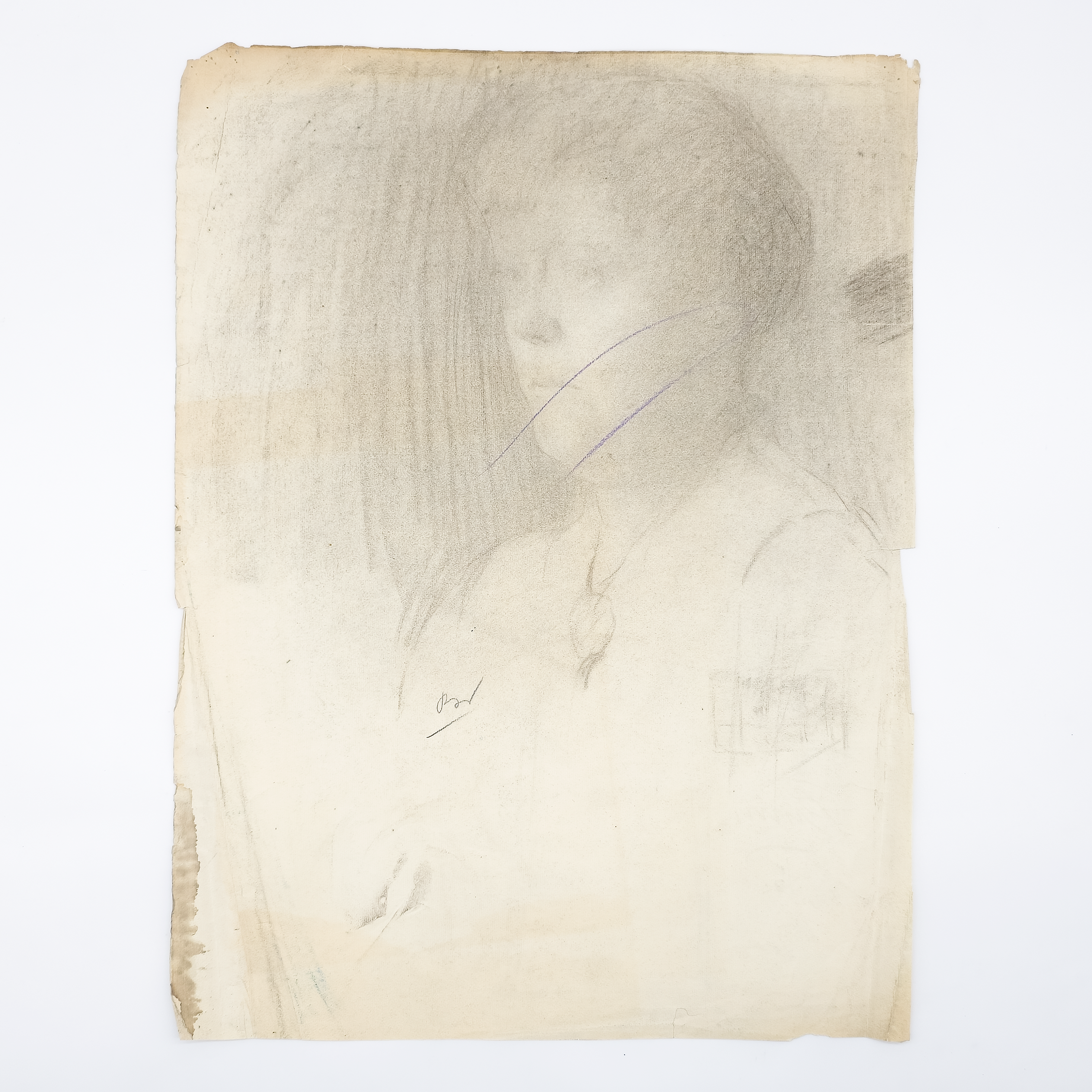 Academic Male Figure Study and Seated Male Nude - Brown 