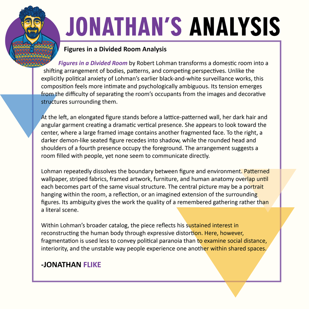 Figures in a Divided Interior - Robert Lohman by Jonathan Flike