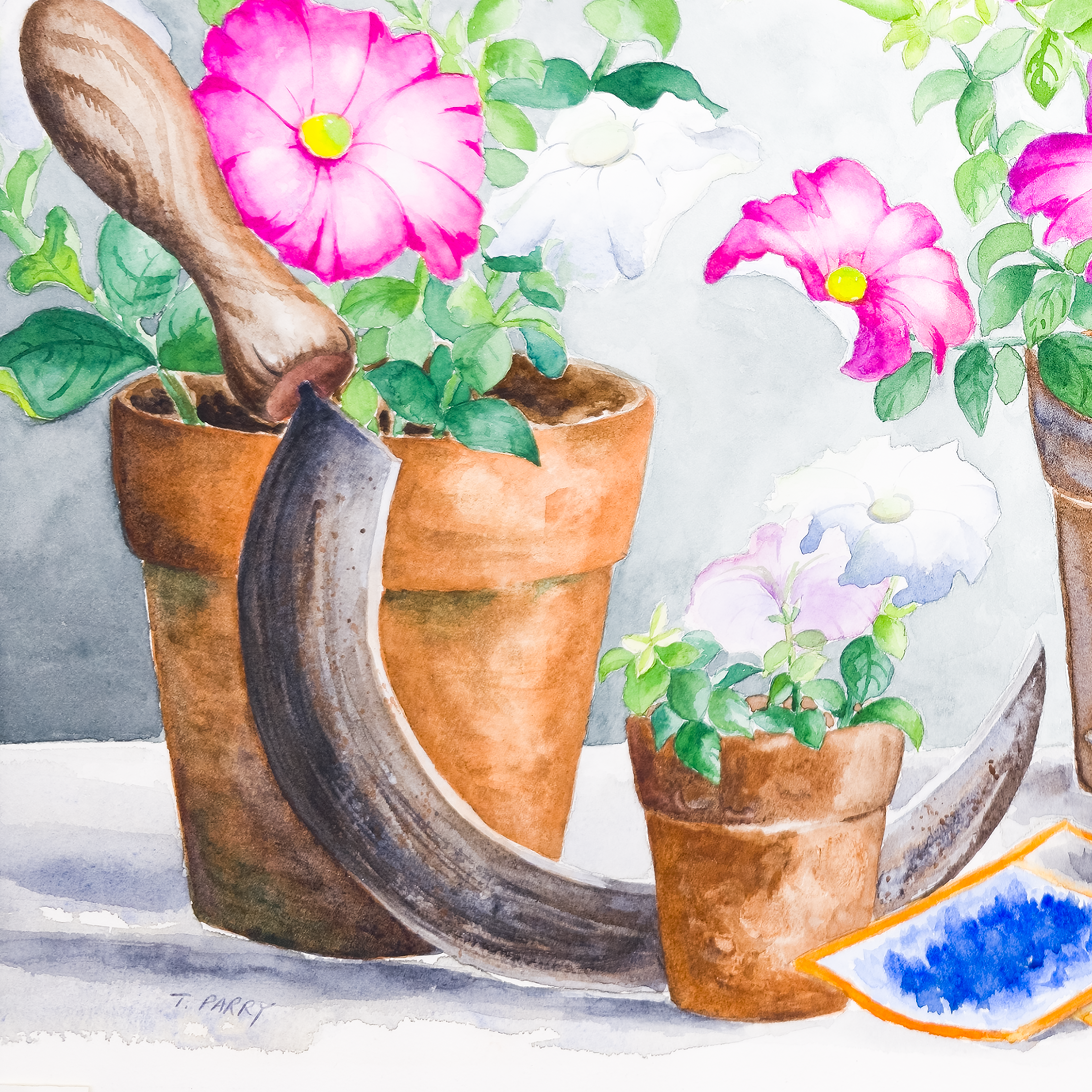 Potted Wild Roses  - Tomoko Parry
