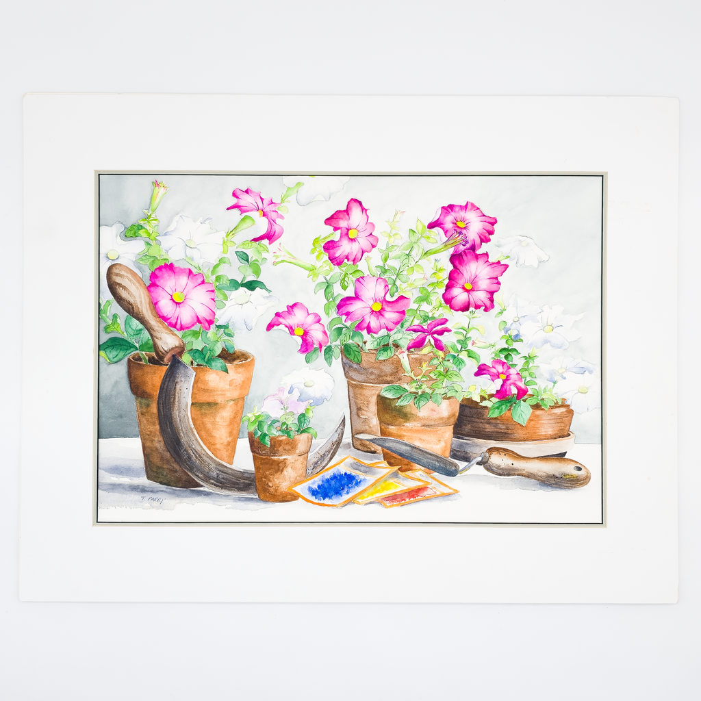 Potted Wild Roses  - Tomoko Parry