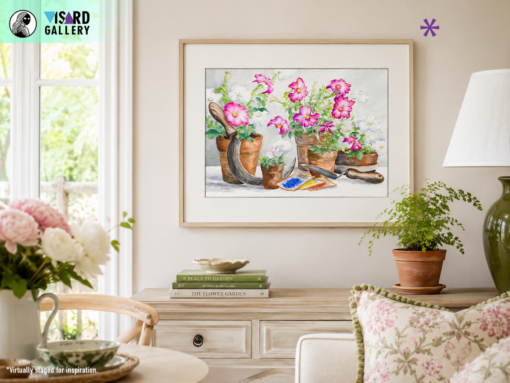 Potted Wild Roses  - Tomoko Parry