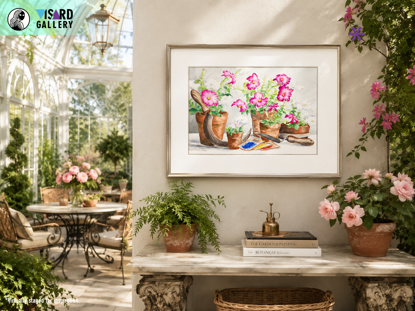 Potted Wild Roses  - Tomoko Parry