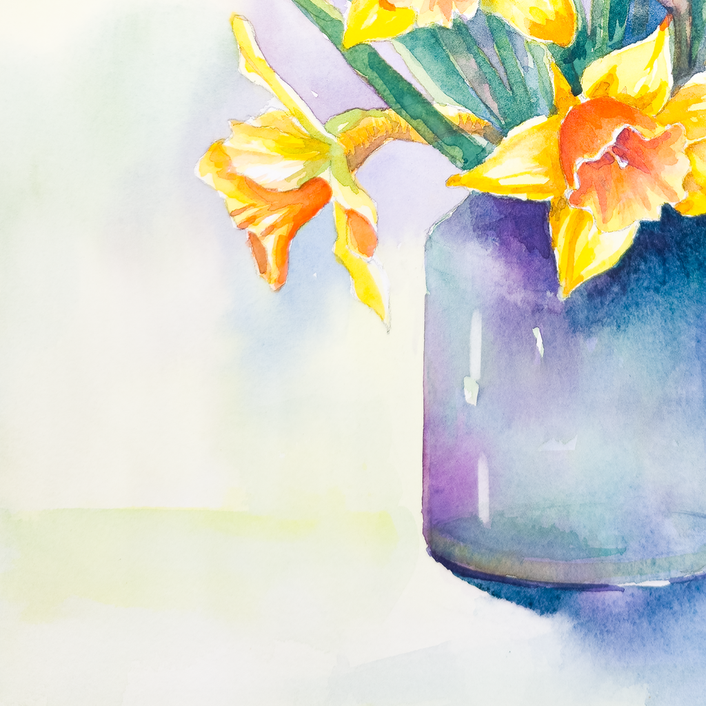Daffodils in Vase  - Tomoko Parry