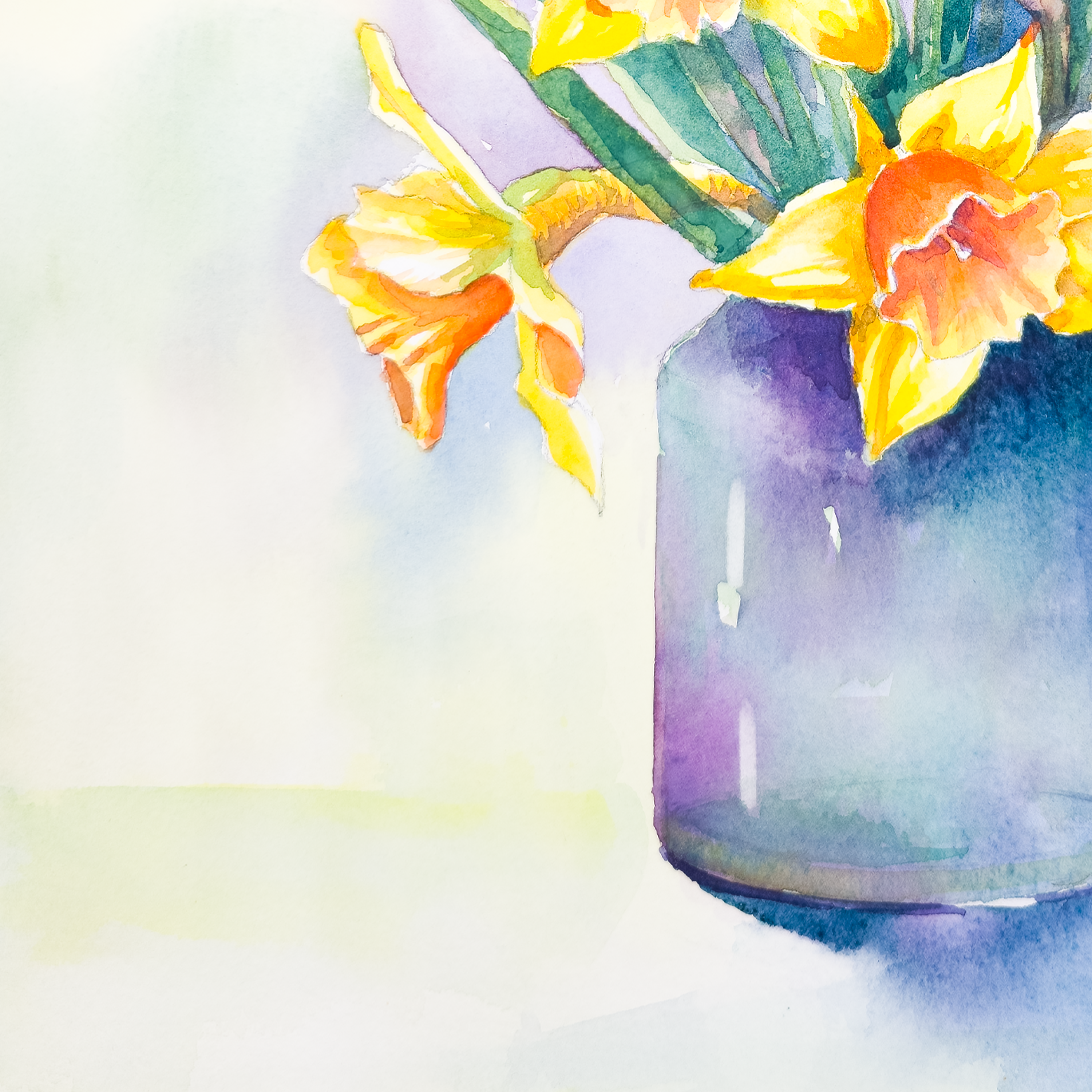 Daffodils in Vase  - Tomoko Parry