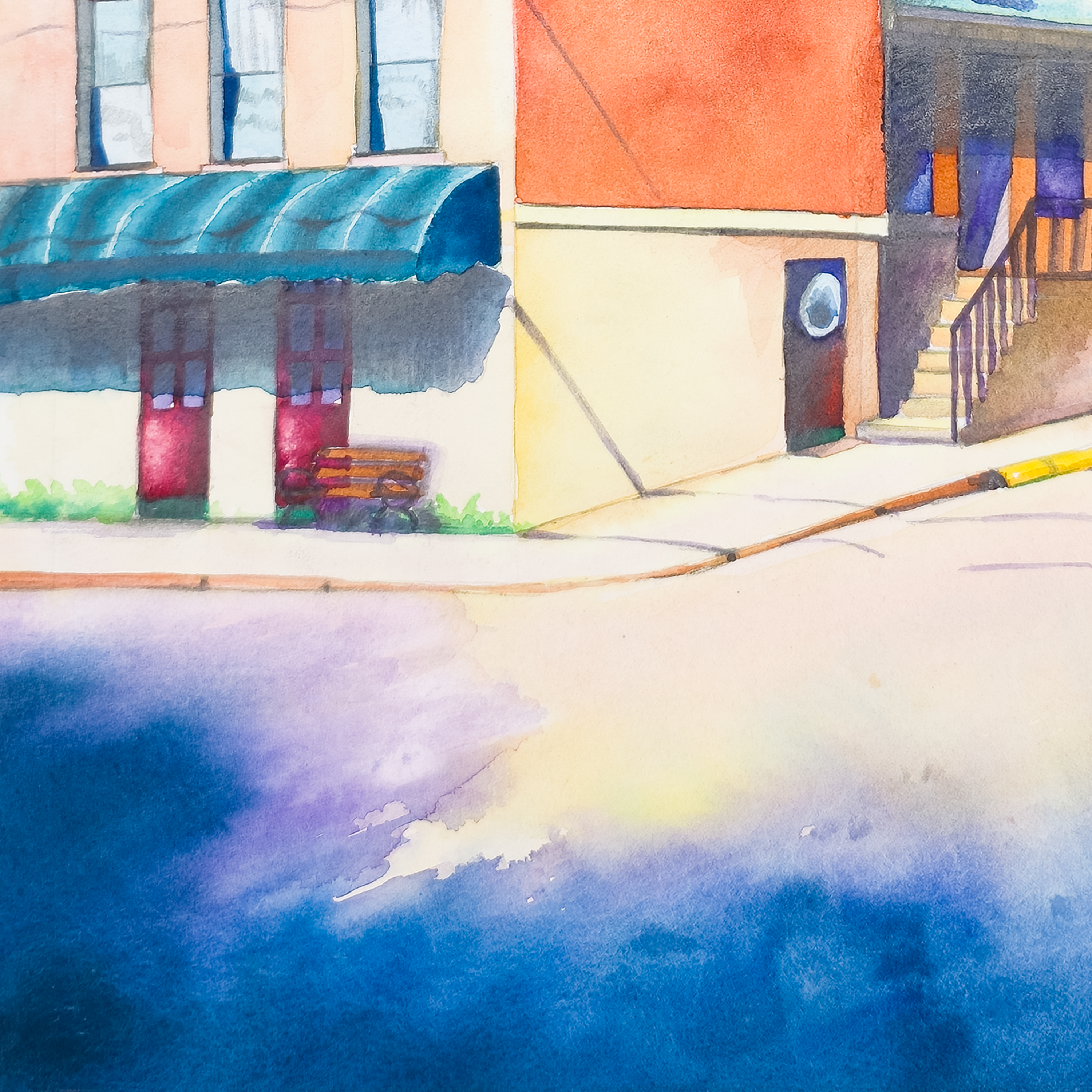 Corner House and Car - Tomoko Parry