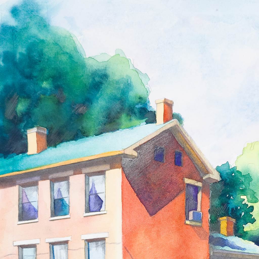 Corner House and Car - Tomoko Parry