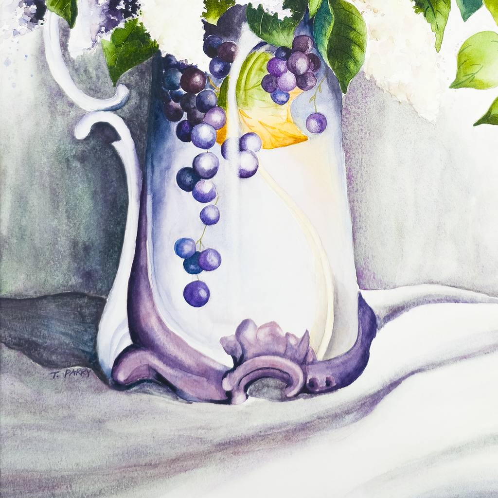 Lilacs in Vase - Tomoko Parry
