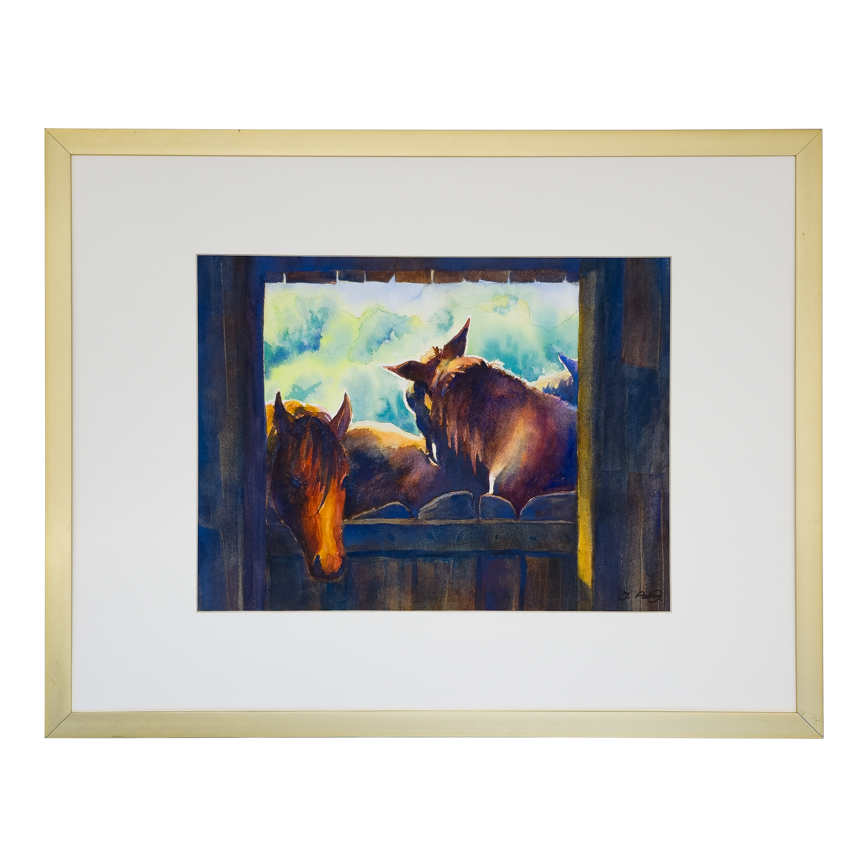 Horses Outside the Stable - Tomoko Parry