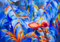 Scarlet Bloom, Tropical Cobalt - Tomoko Parry