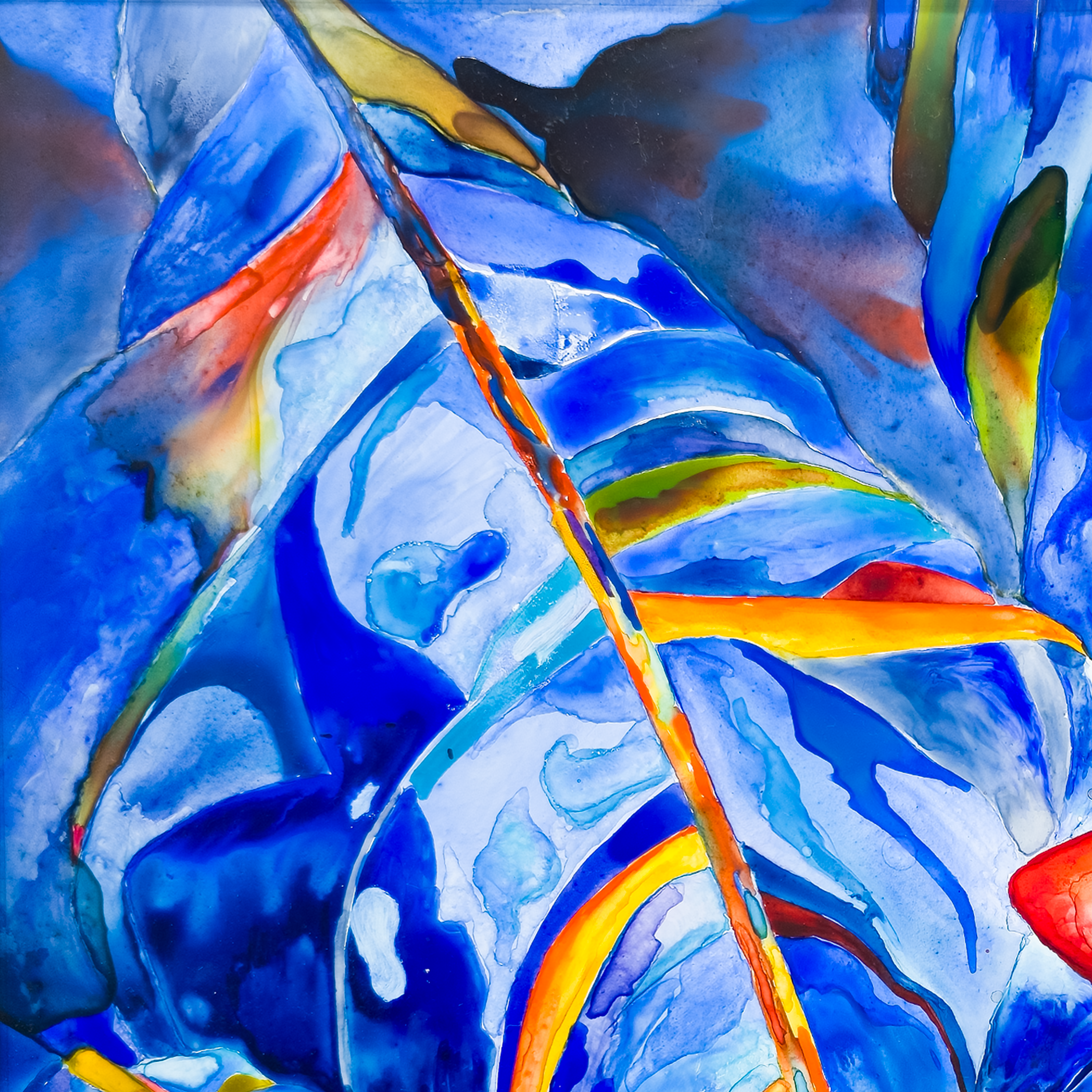 Scarlet Bloom, Tropical Cobalt - Tomoko Parry