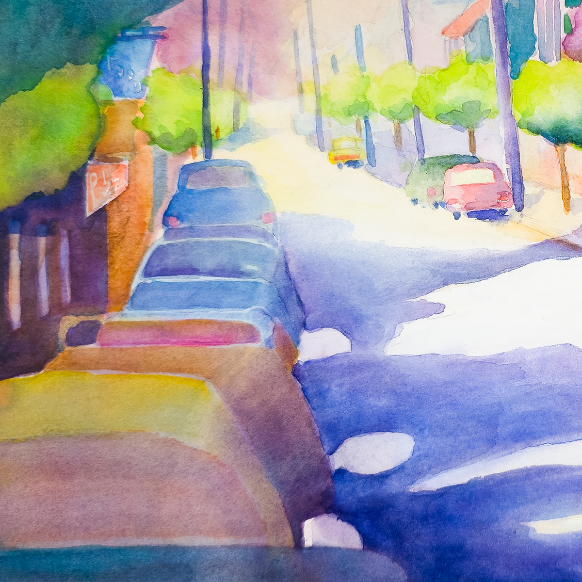 Quiet Street, Late Afternoon - Tomoko Parry
