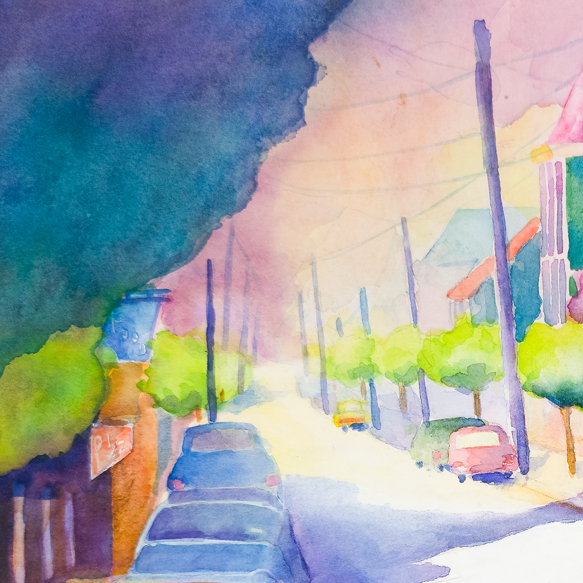 Quiet Street, Late Afternoon - Tomoko Parry