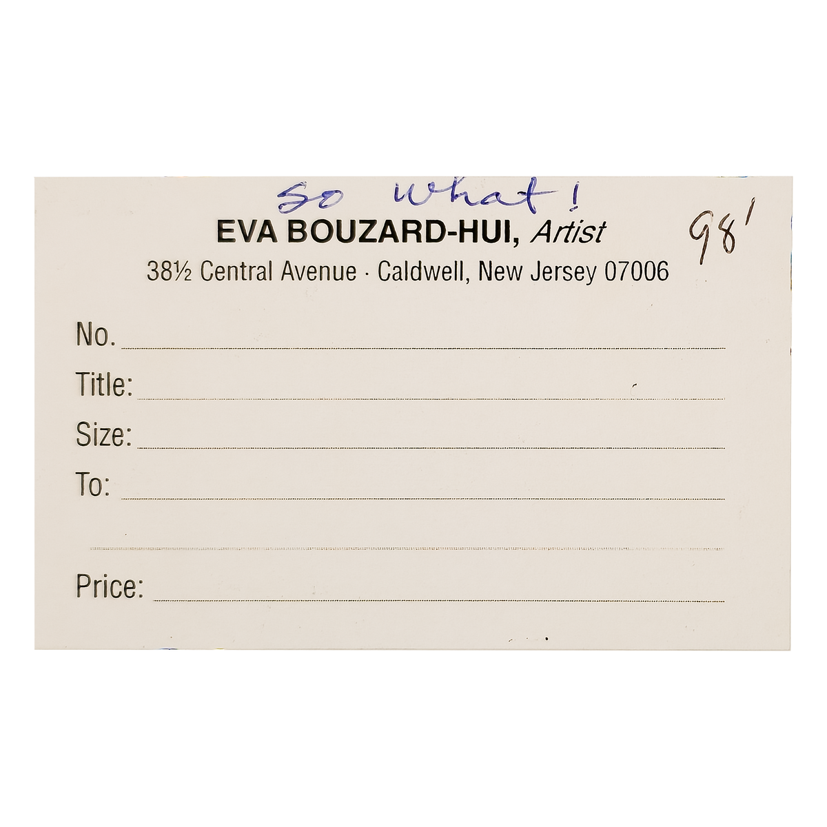 So What! - Eva Bouzard-Hui