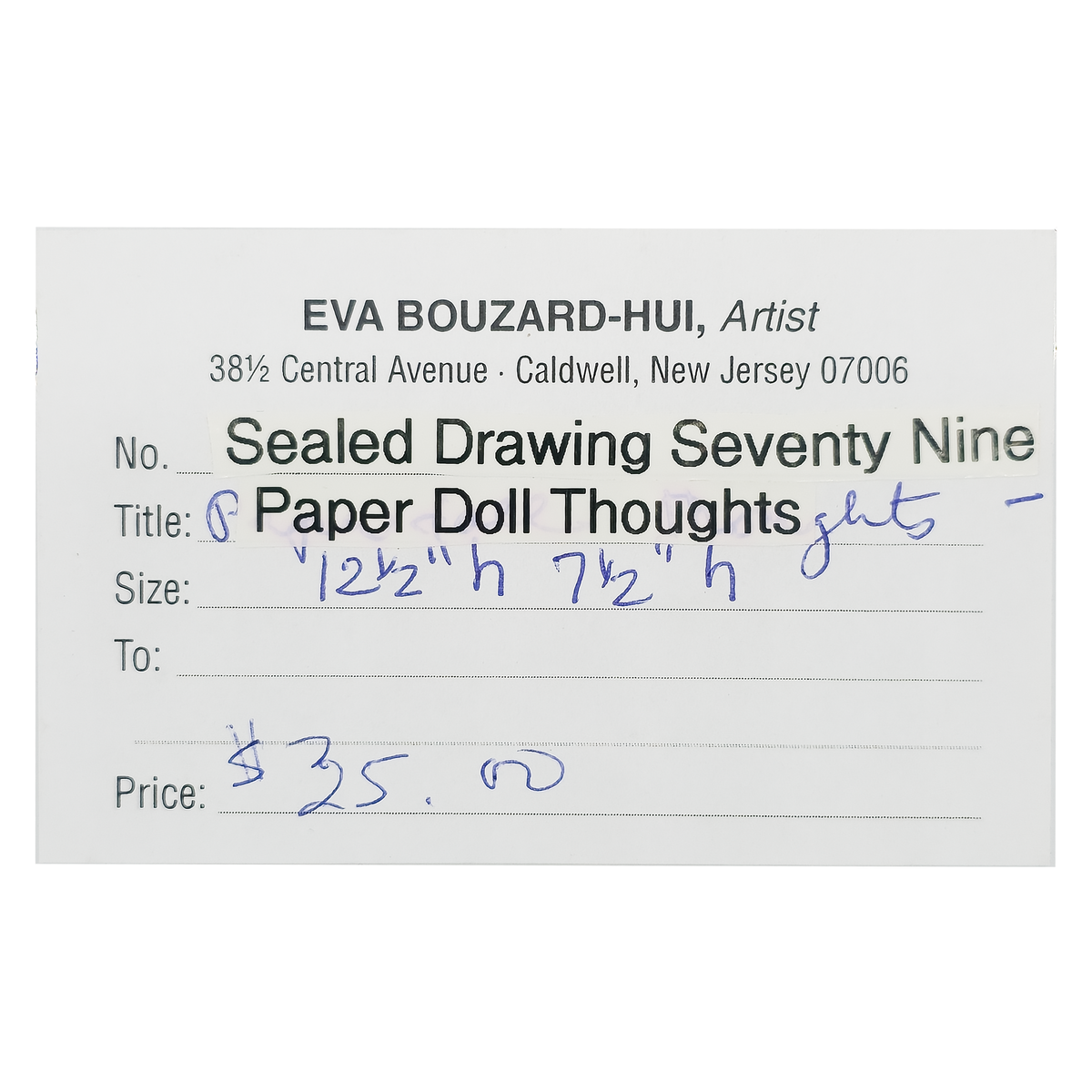 Paper Doll Thoughts - Eva Bouzard-Hui