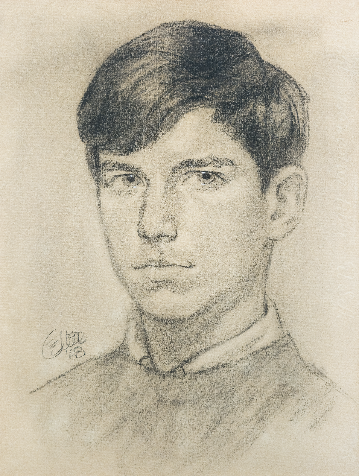 Graphite Portrait of a Young Man - Harold Geller