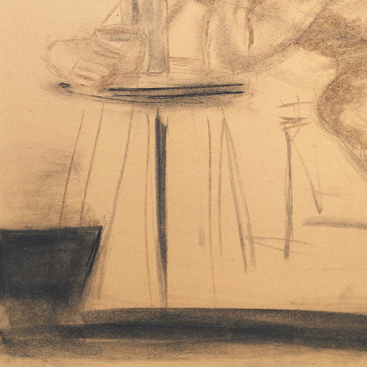 Male Figure at Table - Charlene Palmer