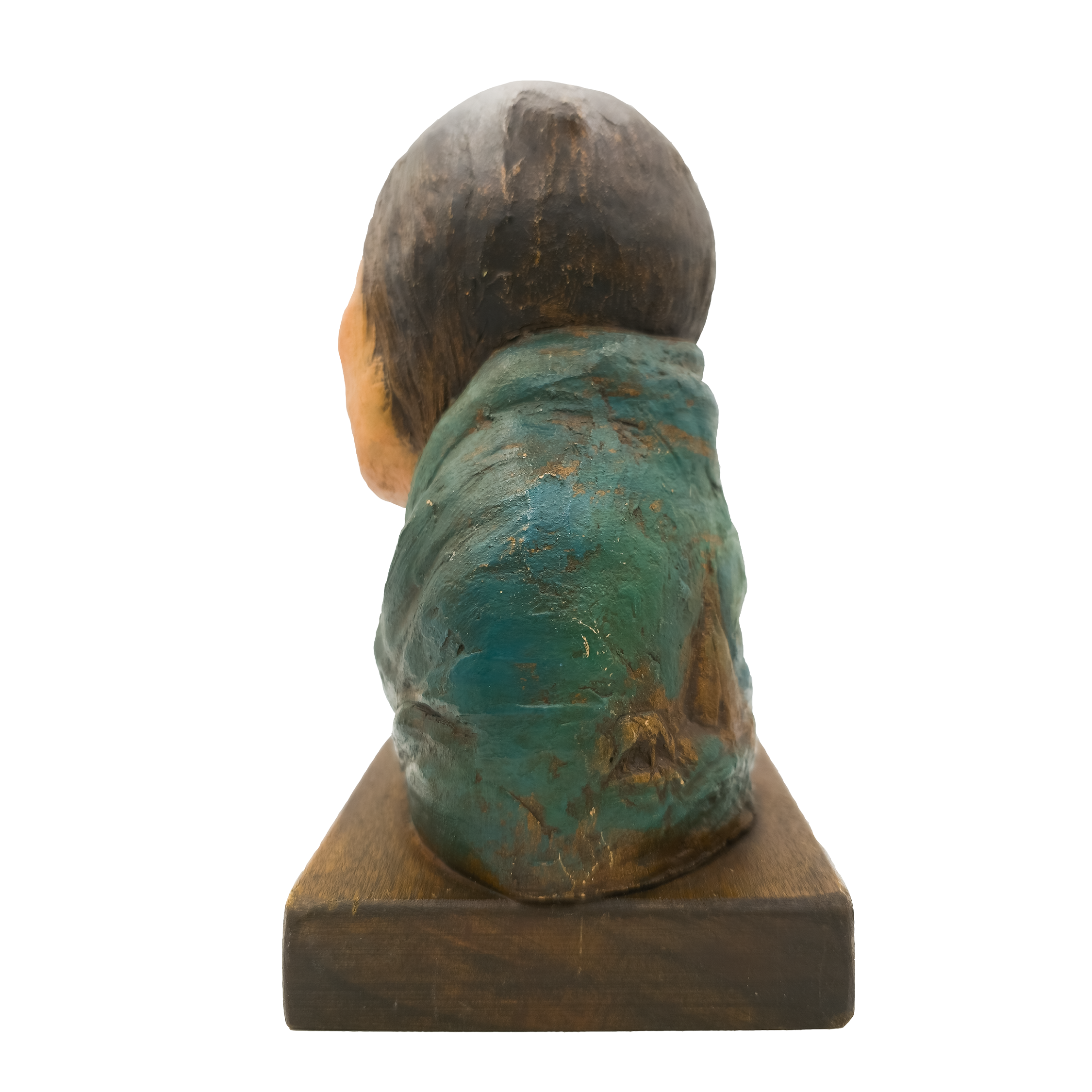 Bust of a Native American Woman With Shawl  - Robert Lohman
