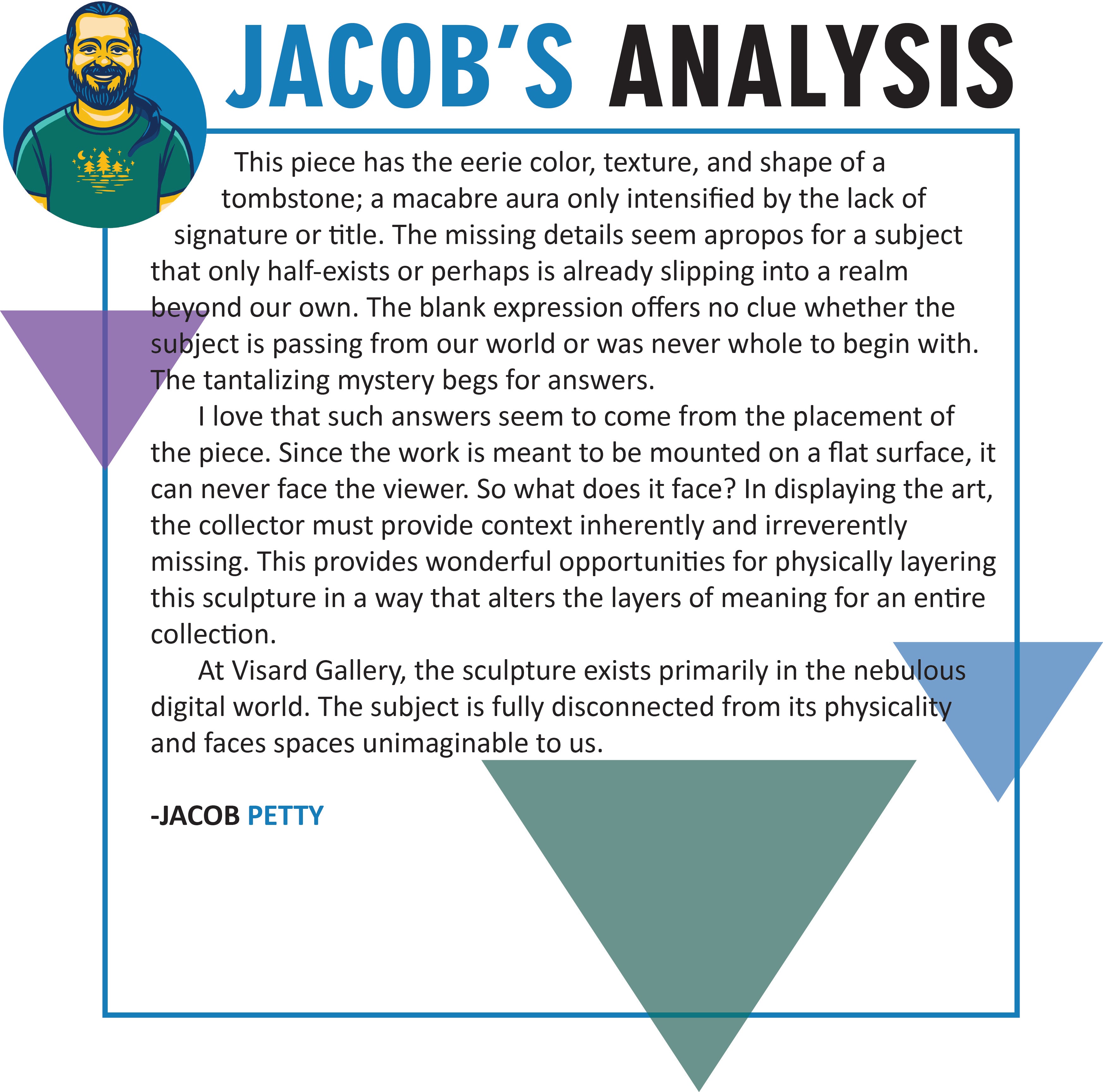 Mid-Century Fiberglass Sculpture with Wooden Base